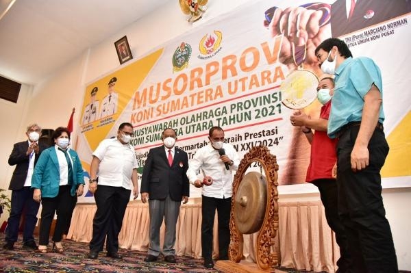 Buka Musorprov Sumut, Gubernur Edy Rahmayadi Targetkan Juara Umum PON 2024